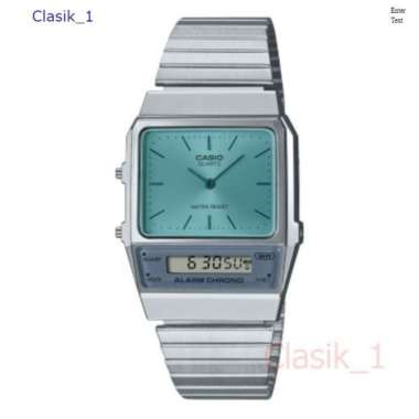Original 100%!! Jam Tangan Pria Casio Vintage AQ-800EC-2ADF Silver