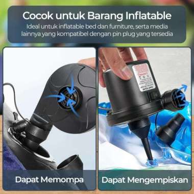 Pompa Angin Elektrik Air Pump Vacuum Compression 400L/min CZ-198B Pompa Otomatis Kompresor Angin Kom