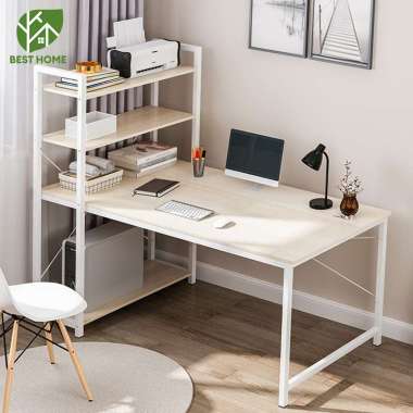 Meja Kerja 120x50CM Meja Kantor B Putih（120*50*111）