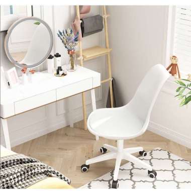 Rotasi 306°Kursi Eames Melengkung Hitam