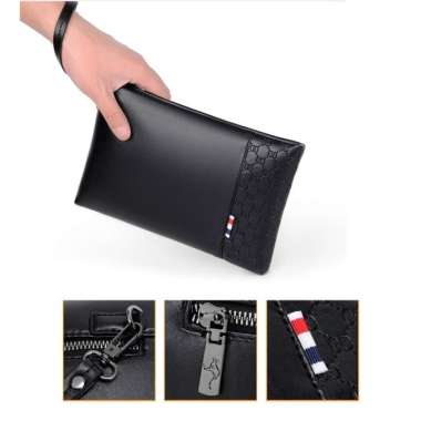 ENNWEN BC09 Business Clutch PU Leather Kobe Tas Tangan Handbag Pria Wanita