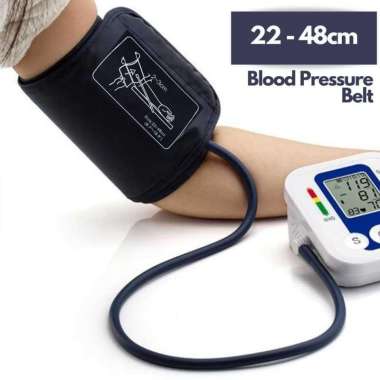 BOXYM Manset Tensimeter Dewasa Cuff Sphygmomanometer B02 Alat Tensi Darah Continuous Glucose Continous Mesin Pengukur Ukur Kalibrasi Tekanan Gula D IH Hitam+22-48cm