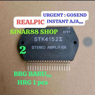STK4152 II STK 4152 II GRADE A TRANSISTOR TR AMPLIFIER TR FINAL IC IGBT MOSFET MOSPET LAS TRAVO TRAP