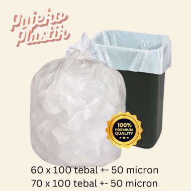 Pajeko Plastik - Kantong Plastik Sampah Trash Bag Putih Susu Premium Murah 60x100 / 70x100 / 60 x 10