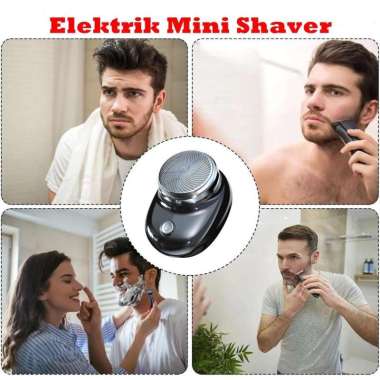 Alat Cukur Elektrik Jenggot Kumis Bulu Bulat Mini Shaver Kecil SanQiao