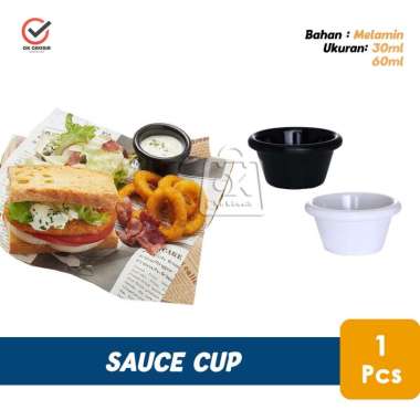 Sauce Cup / Mangkok Saus Sambal (1 Pcs) Putih 30 ml