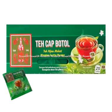 Teh Cap Botol 25teabag Teh Hijau Melati Teh Celup Aroma Jasmin Melati Teh Tjap Botol Green Tea Jasmi