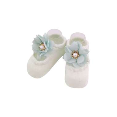 OEM ONE-P615 Kaos Kaki Pendek Bayi Perempuan Motif Renda Bunga Pita / Kaos Kaki Anak Perempuan Lucu