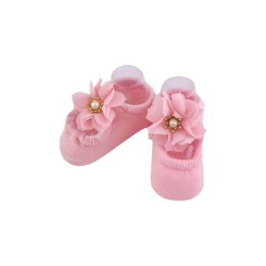 OEM ONE-P615 Kaos Kaki Pendek Bayi Perempuan Motif Renda Bunga Pita / Kaos Kaki Anak Perempuan Lucu 