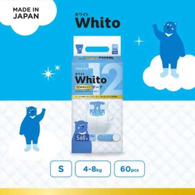 Nepia Whito Diapers Tape S 60 - Popok Perekat Bayi