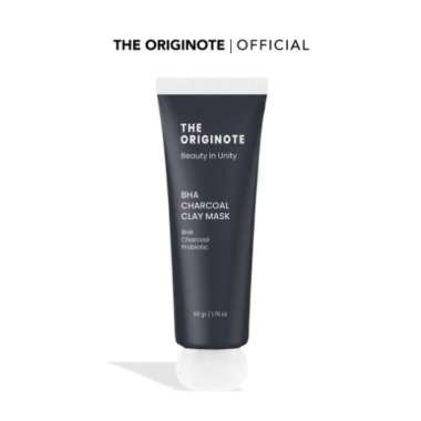 THE ORIGINOTE BHA CHARCOAL CLAY MASK - Masker Wajah Mud Mask Eksfoliasi