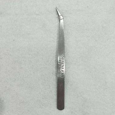 Pinset Lurus & Bengkok Bengkok Stainless