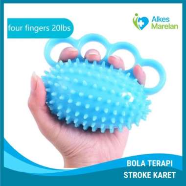 Bola Terapi Stroke Karet / Bola Duri Karet / Alat Remas Jari Tangan