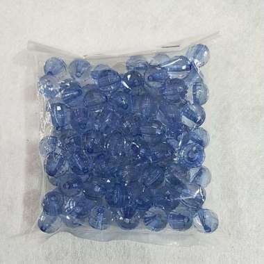 Manik Bulat Akrilik 10mm Biru Muda