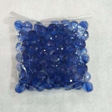 Manik Bulat Akrilik 10mm Biru Bca