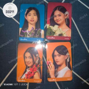 Photocard JKT48 Flowerful Official Michie | Indah| Greesel | Adel | Multivariasi Multicolor