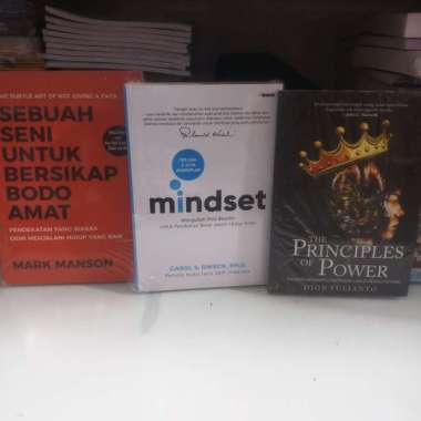 PAKET 3 BUKU THE PRINCIPLES OF POWER MINDSET SENI BERSIKAP BODO AMAT Multivariasi Multicolor