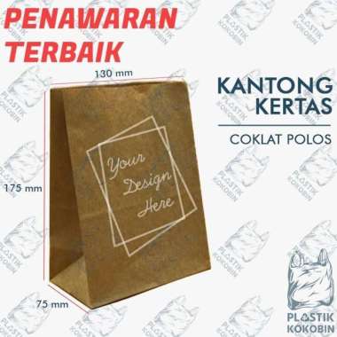 KANTONG KERTAS MAKANAN PAPER BAG (1 PACK ISI 100 LEMBAR)