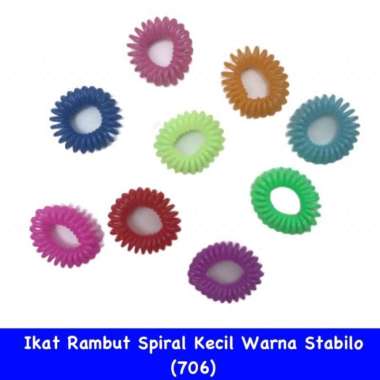 Ikat Rambut Spiral Polos/Motif besar kombinasi