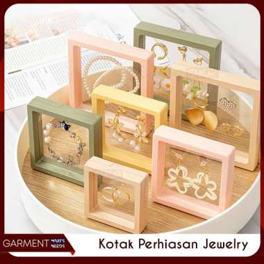 Kotak Penyimpanan Perhiasan Transparan Anti Debu Box Kalung Cincin Gelang Plastik Elastis Arctic Dee