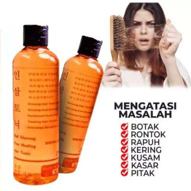 270 ml Hair Tonic Red Ginseng Korea BPOM Penumbuh Rambut Botak dan Pelebat Rambut ~Anti Rambut Ronto