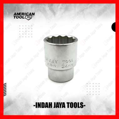 AMERICAN TOOL Mata Sock 34 mm 3/4 Inch 12PT - Kunci Sok Shock Socket