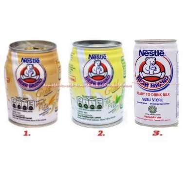 Nestle Bear Brand Gold Malt Gold 140ml Teh Putih Susu Steril Susu Bear Brand Gold Malt Putih Teh Put
