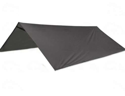Flysheet Waterproof 4x6 M` Tenda Anti Air 6x4 Meter` Tarp Tent` Bivak Hitam