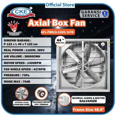 Blower Kandang Ayam/Gudang Industri Box Fan 44 Inch 3 Phase
