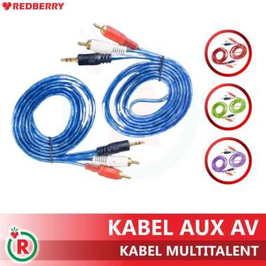 Kabel Audio aux 2 in 1 Jack 3.5mm to RCA AV Random