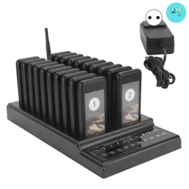 Wireless Calling System Restaurant Mesin Antrian 20 Pager