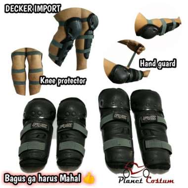 Decker Pelindung Lutut dan siku FS Import Motor Cross Trail Import New Full hitam