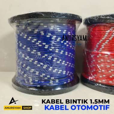 Kabel Bintik 1.5MM Meteran / Kabel Body / Kabel Otomotif Motor Mobil Hijau