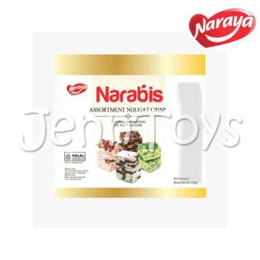 NARABIS 200GR Naraya Narabis Nougat Crispy Snowflake Nougat Crisp BIS LARGE ASSORTED