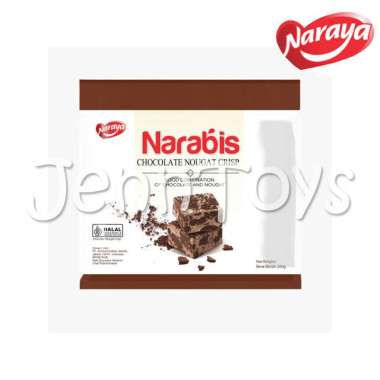 NARABIS 200GR Naraya Narabis Nougat Crispy Snowflake Nougat Crisp BIS LARGE COKLAT