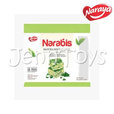 NARABIS 200GR Naraya Narabis Nougat Crispy Snowflake Nougat Crisp BIS LARGE MATCHA