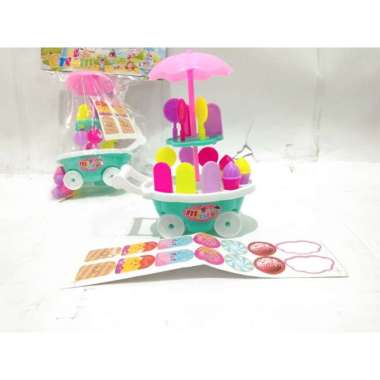 Mainan Anak Ice Cream Dorong - ice Cream Stroller Mini - FI526 / fi529 / fi565 polos fi526/fi528