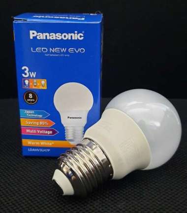 PANASONIC Lampu LED BULB 3W NEW EVO 6500K 3Watt 3 W 3 Watt