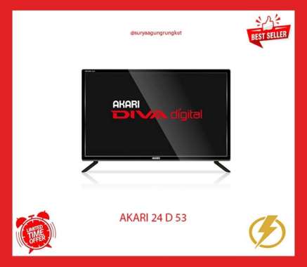 DIGITAL LED TV AKARI 24 INCH USB HDMI - 24 D 53