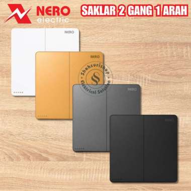 NERO SAKLAR CASA X2 SAKLAR SERI 2 GANG 1 ARAH X21021 GREY