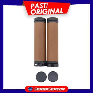 Litepro Hand Grip Sepeda Bahan Kulit Coklat