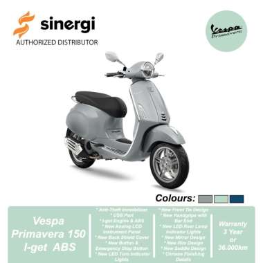 Vespa Primavera 150 I-get ABS [OFF THE ROAD] Sepeda Motor Grey Materia