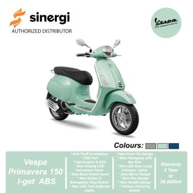 Vespa Primavera 150 I-get ABS [OFF THE ROAD] Sepeda Motor Green Amabile