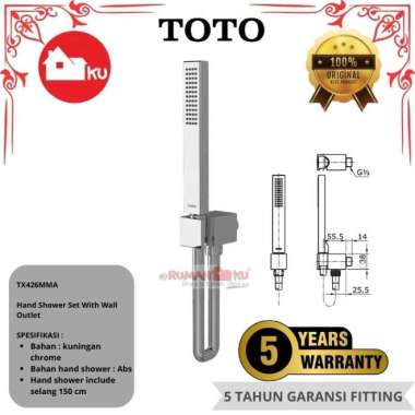 TOTO TX426MMA Hand Shower Set With Wall Outlet