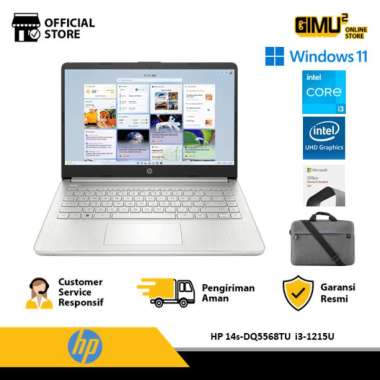 HP 14s-dq5568TU i3-1215U 512GB SSD 8GB 14" FHD Win11+OHS