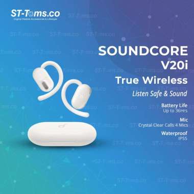 Anker-Soundcore V20i / V 20i Open-Ear Earbuds Adjustable Ear Hooks Sport True Wireless TWS - A3876 P