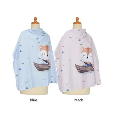 Omiland Apron Menyusui Nursing FOX Otter Series / Peutup Ibu Menyusui Otter - Hijau