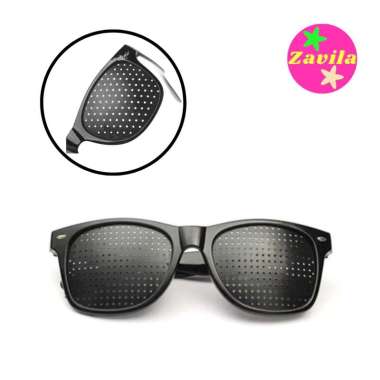 Kacamata Terapi Pinhole Glasses Anti Miopia Rabun Jauh Dekat Mata Lelah Silinder