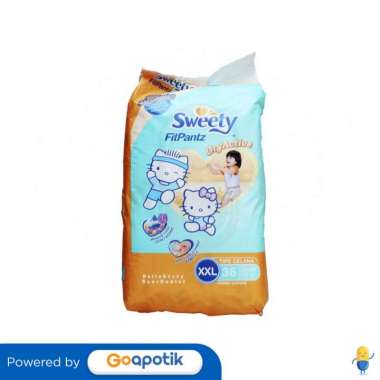 SWEETY SILVER PANTS POPOK CELANA UKURAN XXL PACK 36 PCS