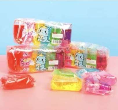 Mainan Anak Slime Bening Clear Slime Crystal Mud Clay Slime isi 6 Warna
